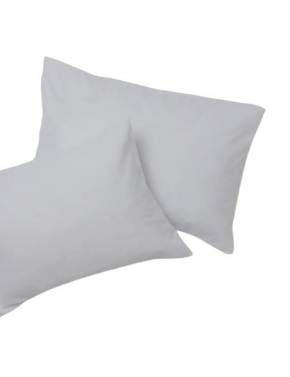 זוג ציפיות לכרית סאטן 100% כותנה 50x70 ס''מ דגם בית מלון מבית ערד טקסטיל - צבע אפור