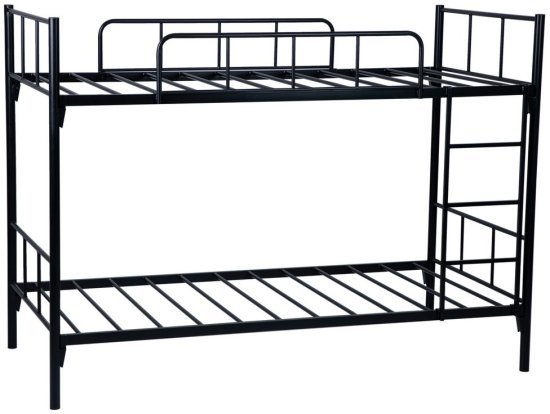 מיטת קומותיים יחיד ממתכת Bradex Norman - צבע שחור