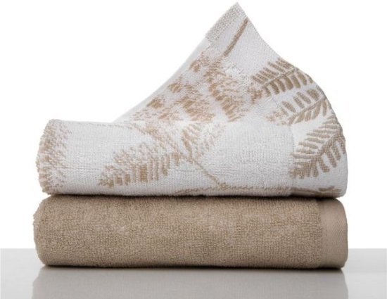 זוג מגבות אורחים 100% כותנה 40x60 ס''מ דגם Ivy מבית Vardinon - צבע בז'