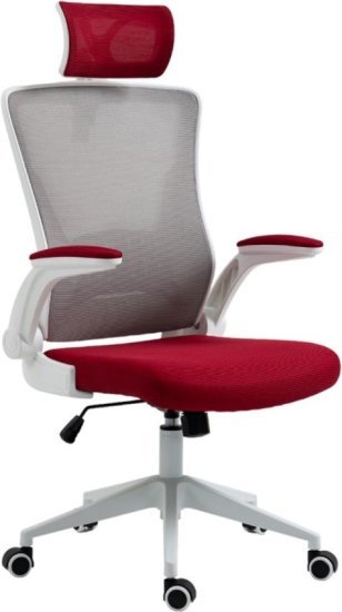 כיסא משרדי HARVARD מבית Dr.Gav - צבע אדום / לבן