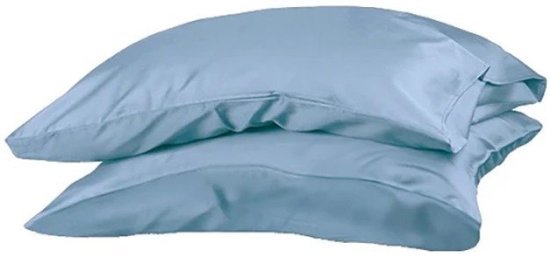 זוג ציפיות לכרית סאטן 100% כותנה 50x70 ס''מ קולקציית Mix And Match סדרת אינפיניטי מבית Homestyle - כחול