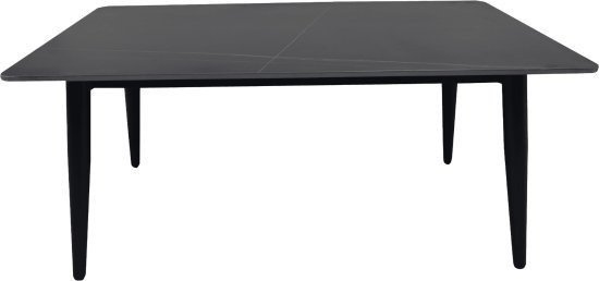 שולחן סלון עם משטח קרמיקה דגם Meridian מבית Tudo Design - צבע שחור