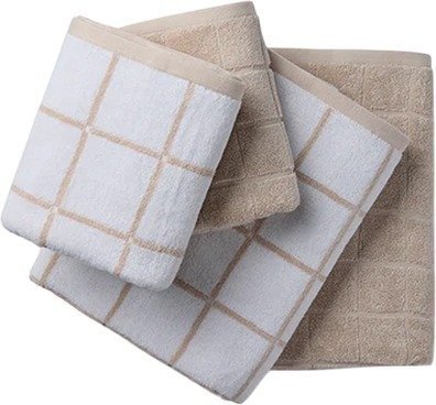 מארז 4 מגבות (2 גוף + 2 פנים) 100% כותנה דגם לונדון מבית Homestyle - צבע אבן