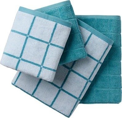 מארז 4 מגבות (2 גוף + 2 פנים) 100% כותנה דגם לונדון מבית Homestyle - צבע כחול