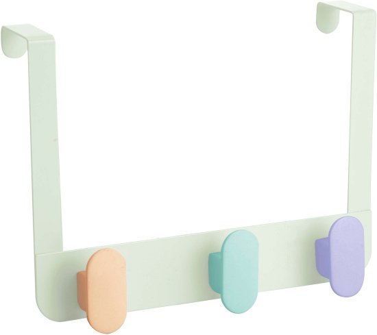 קולב אובלי לדלת 3 מתלים 30 ס''מ מבית Aquila - צבעוני