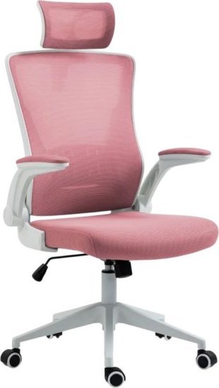 כיסא משרדי HARVARD מבית Dr.Gav - צבע ורוד ולבן