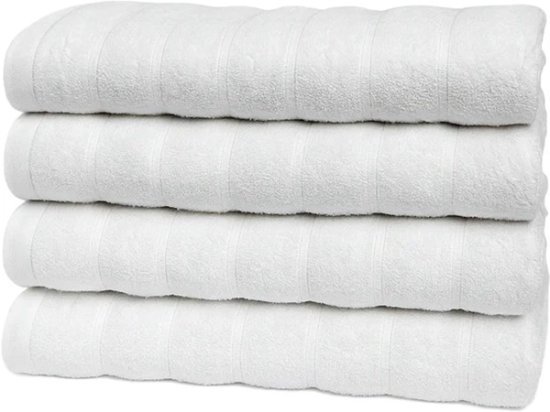 4 מגבות גוף 100% כותנה 70x130 ס''מ קולקציית אלמוג מבית Arige Gad - צבע לבן