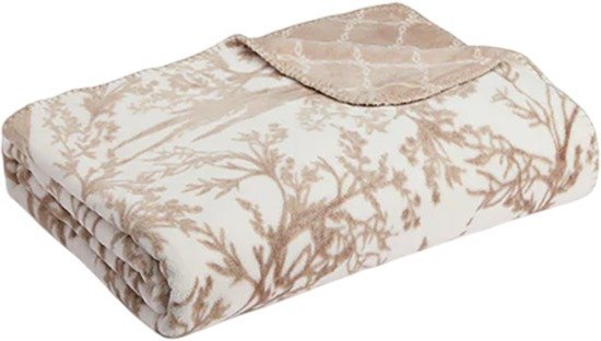 שמיכת חורף יחיד מיקרופלנל 150x200 ס''מ דגם אמילי מבית Homestyle - צבע אבן