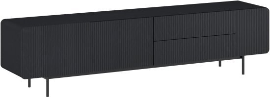 מזנון טלוויזיה מעוצב באורך 200 ס”מ דגם TV4020 מבית Step Up - צבע שחור