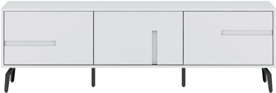 מזנון טלוויזיה מעוצב באורך 160 ס”מ דגם TV4082 מבית Step Up - צבע לבן