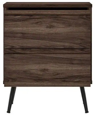 שידת לילה מעוצבת דגם 3071 מבית Step Up - צבע אגוז