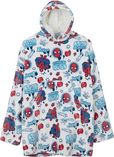 פונצ’ו פרוותי לחורף 100% פוליאסטר גילאים 7-14 מבית Homestyle - ספיידרמן