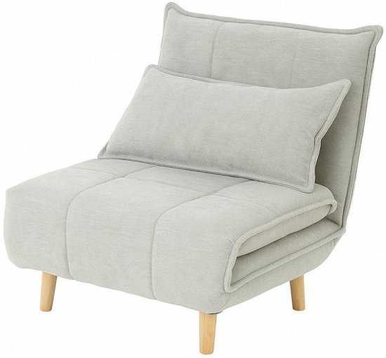 כורסא נפתחת למיטת יחיד דגם Doris מבית Bradex - צבע אפור בהיר