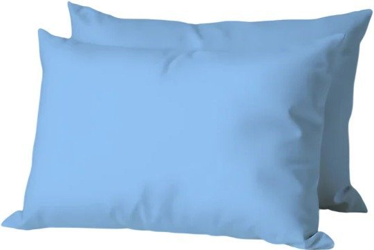 זוג ציפיות לכרית 100% כותנה 50x70 ס''מ קולקציית Ekko Cotton מבית Arige Gad - צבע תכלת