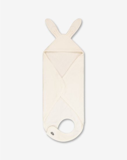 מגבת רחצה קפוצ'ון עם אוזני חיה 70x70 ס''מ מבית Minene - צבע שמנת