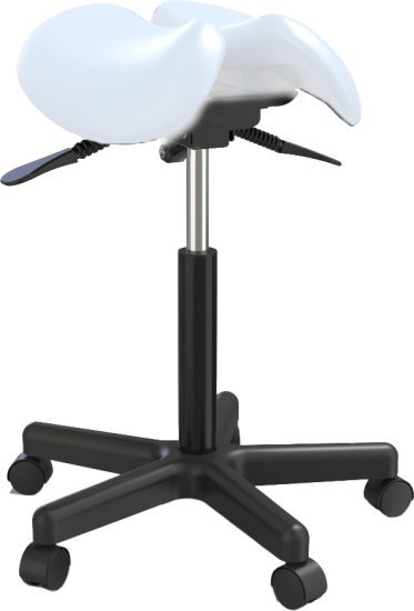 כיסא אוכף ארגונומי מבית המילניום - צבע לבן