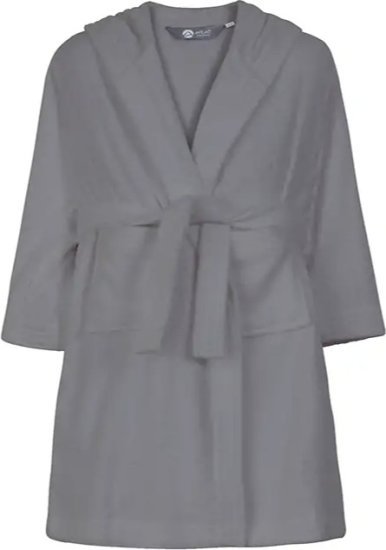 חלוק רחצה לילדים 100% כותנה לגילאי 10-12 דגם דור מבית ערד טקסטיל - צבע אפור