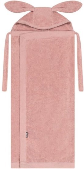 מגבת רחצה מכותנה עם קשירה לצוואר מבית Minene - ורוד עתיק
