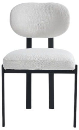 זוג כיסאות לפינת אוכל דגם Phoenix מבית Ramos - צבע לבן / שחור